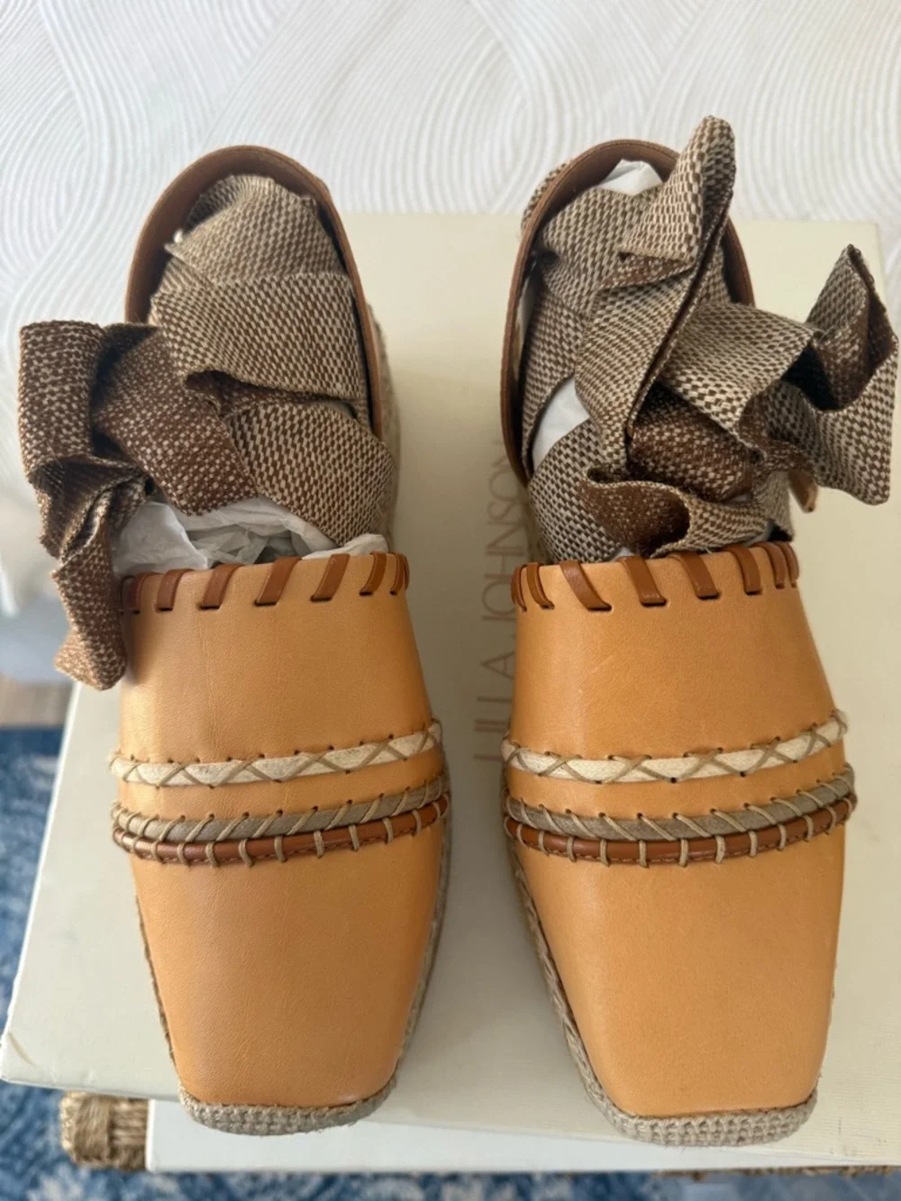 Ulla Johnson Leather platform espadrilles NWT SIZE 38
